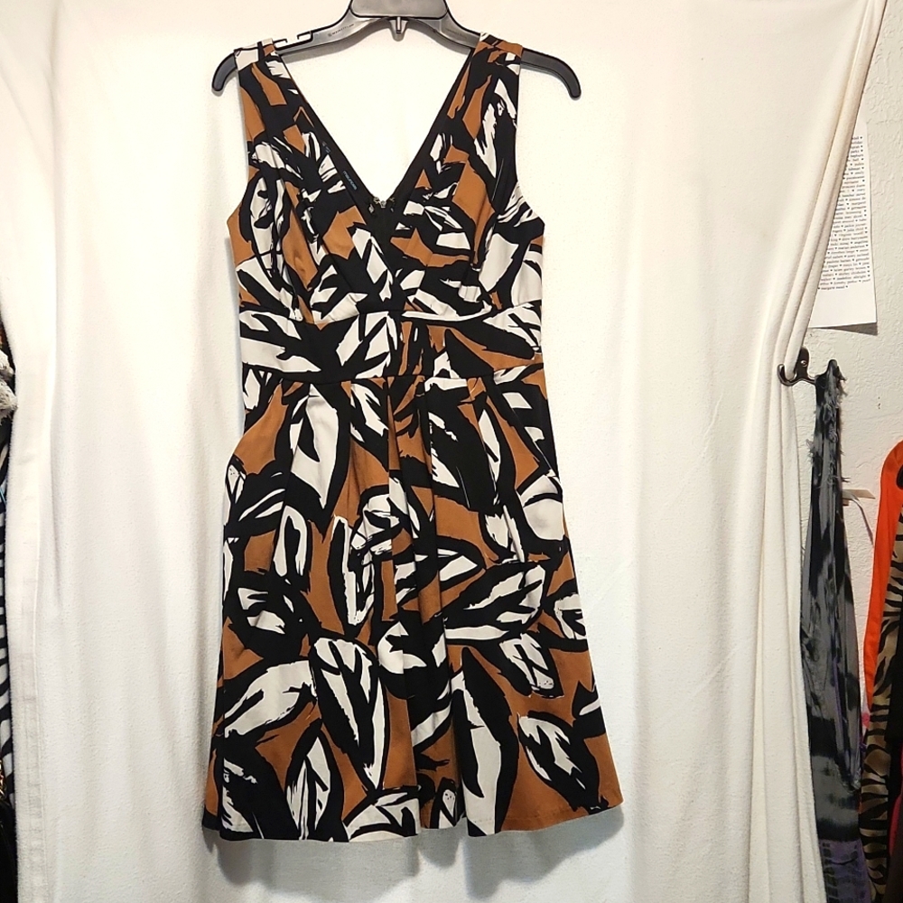 Tropical Print Cotton Dress